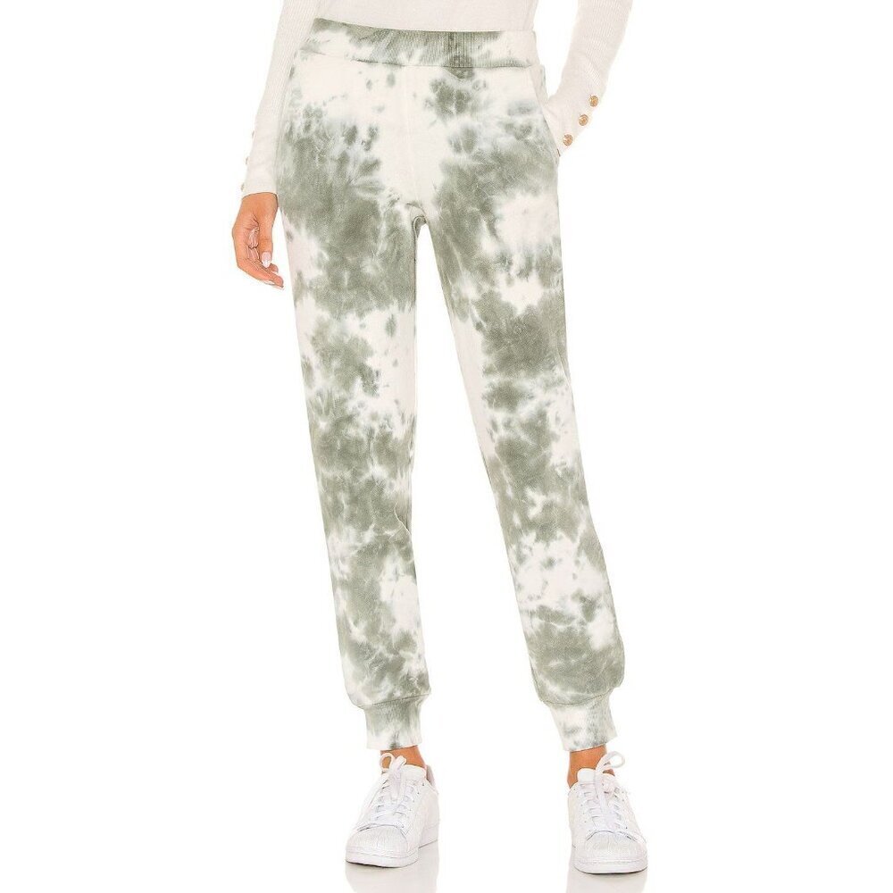 525 French Terry Tie Dye Joggers in Sage Multi Small Womens Sweatpants